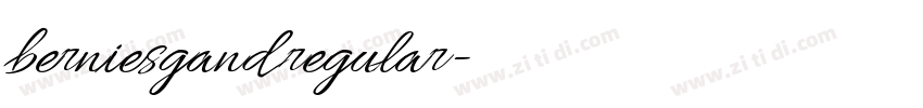 berniesgand regular字体转换 berniesgand regular字体转换